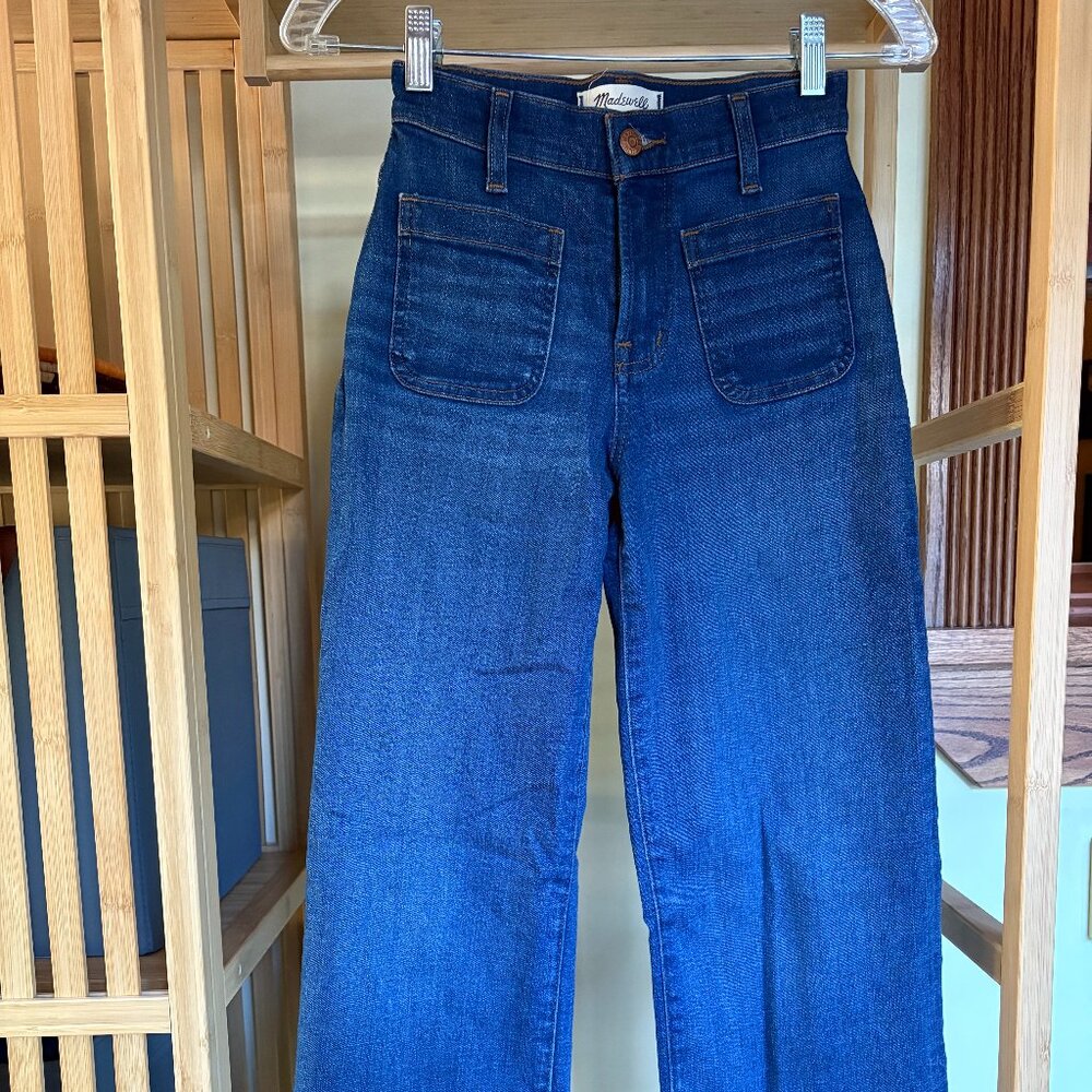 Petite Emmett Wide-Leg Jean: Patch Pocket Edition